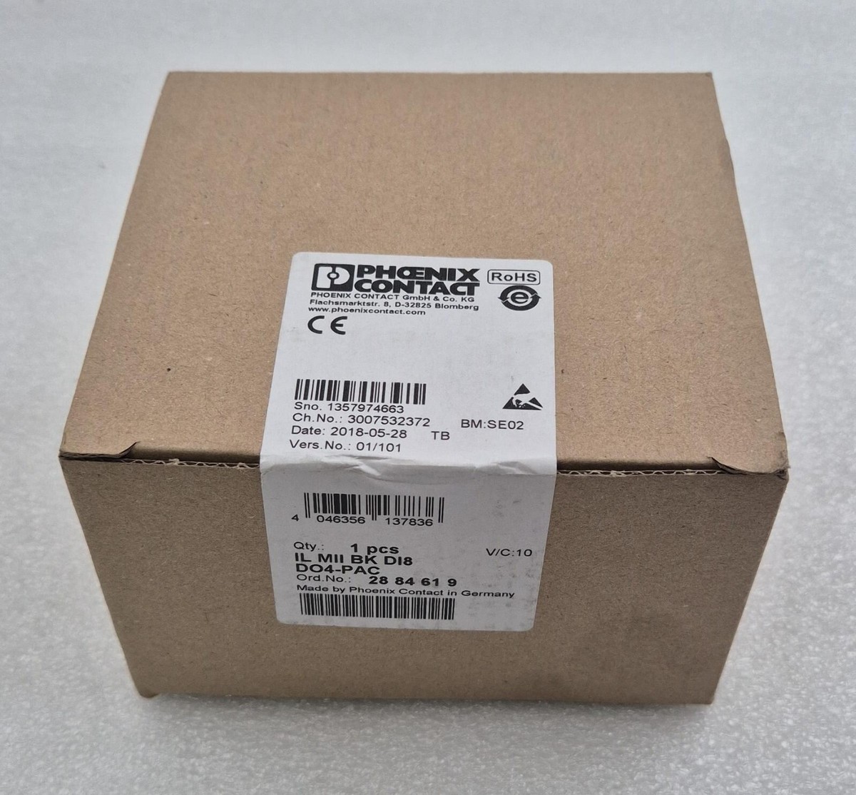 のの NEW SEALED PHOENIX CONTACT Module IL MII BK DI8 DO4-PAC