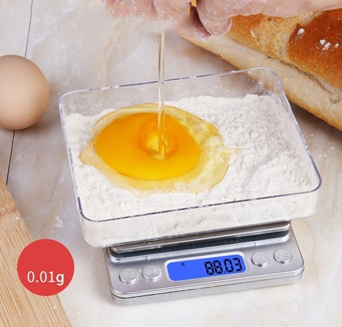 500g Digital Jewelry Scale Kitchen Jewelry Gold Electronic Scale Precision 0.01 - Picture 2 of 13