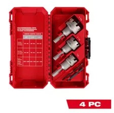 Milwaukee 49-22-8610 4Pc Carbide Hole Cutter Set NEW