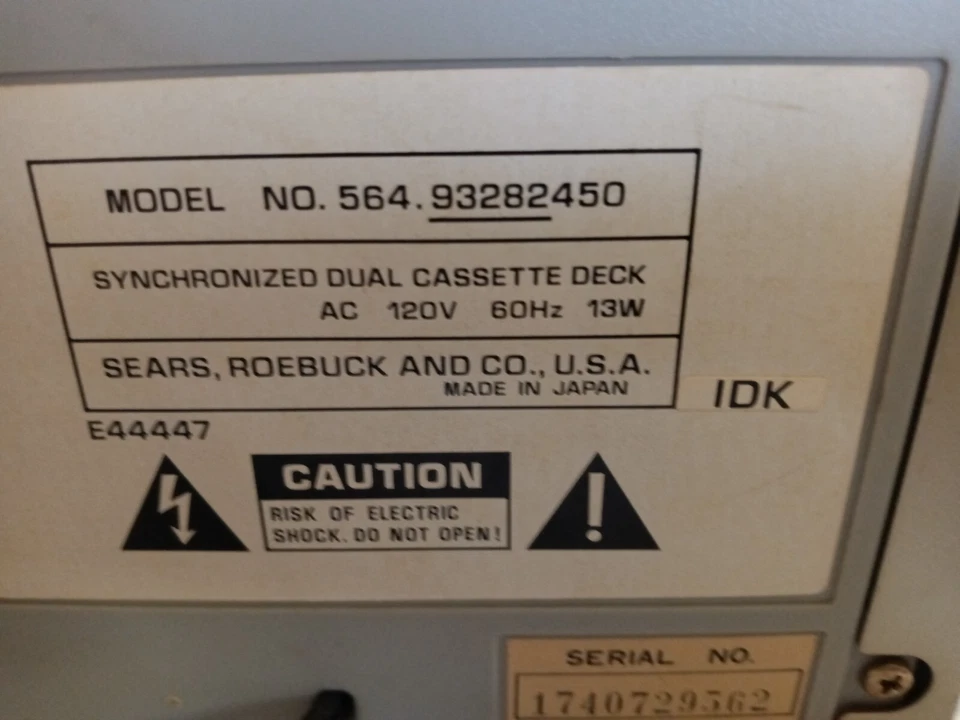 dual stereo cassette recorder LXI Series - Imagem 2 de 2