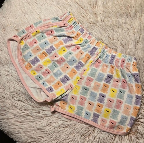James & Lottie Be Elizabeth Pastel Gummy Bear Print Lounge Shorts Pima Cotton 8 - Picture 3 of 9