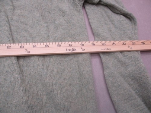 DOCKERS Size L Mens Gray 100% LambsWool V-Neck Stretch Cozy Warm Sweater 831 - Picture 6 of 8