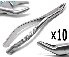 10 Pcs Extraction Forceps 150s Molars Incisors Dental Surgical Instruments