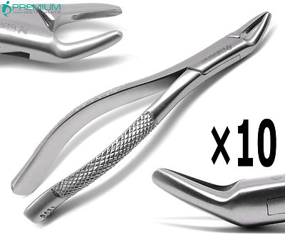 10 Pcs Extraction Forceps 150s Molars Incisors Dental Surgical Instruments