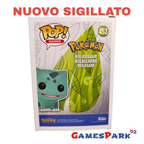 FUNKO POP BULBASAUR 453 9 CM POKEMON FOGLIA VERDE STARTER NUOVO SIGILLATO POP! - Imagen 3 de 6