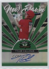 2019 Leaf Valiant New Dawn Green Prismatic 90/99 Tyler Callihan #ND-TC1 Auto nd3