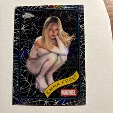 Emma Frost 2025 Topps Chrome Marvel Spider Web Refractor /399 #147