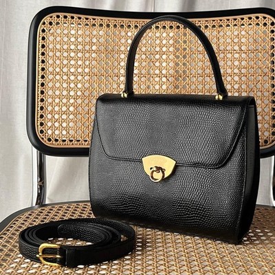Ungaro/Embossed Lizard 2way VTG Bag