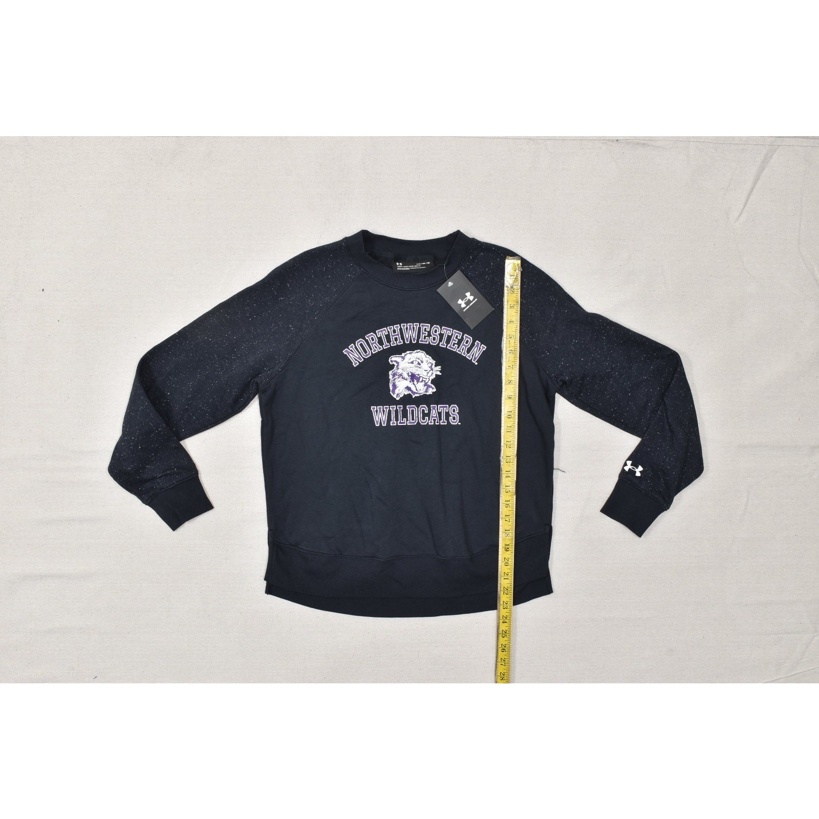 Under Armour Women's Regular Size M Northwestern Wildcats Sweatshirt Black NEW thumbnail 6