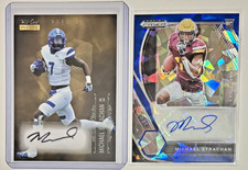 Michael Strachan Rookie Auto 2021 Prizm Draft Picks #DPA-MST Blue Ice #/75