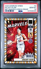 2025 PANINI DONRUSS WNBA NET MARVELS PP #3 KELSEY PLUM PSA 10