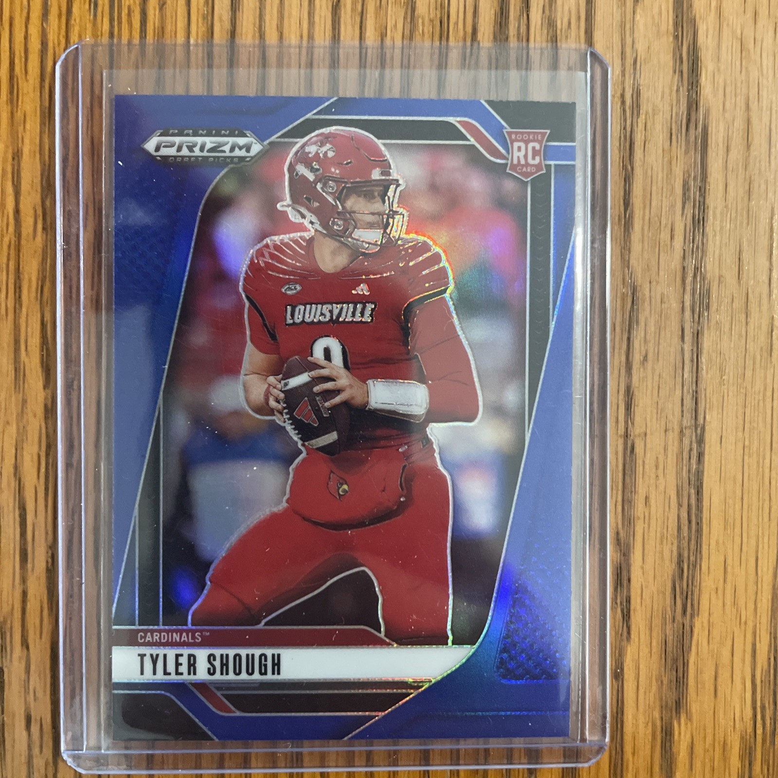 Tyler Shough 2025 Prizm Draft Picks #49 Blue /249 New Orleans Saints RC