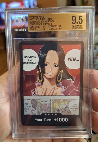 Bandai One Piece CCG Don!! Boa Hancock 500 Years the Future Foil BGS 9.5 2-10s