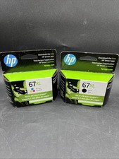 HP 67XL Genuine Black and Color Ink Combo Set Exp 11/23