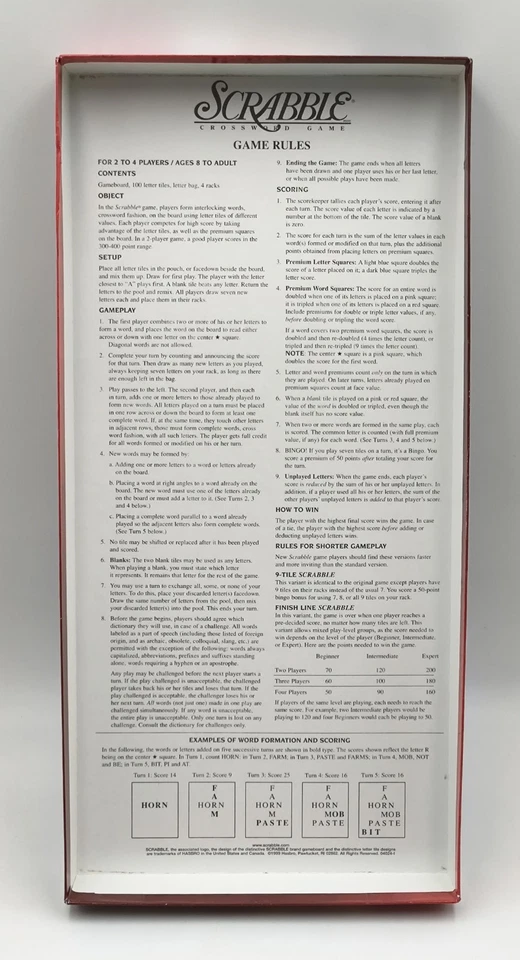 Scrabble mit Holz Steine - US Version Brettspiel Unbespielt Top Zustand - Bild 4 von 4