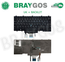 For Dell Latitude 5480 5490 7480 7490 UK Keyboard Replacement Backlit Pointer