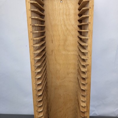 Ikea Boalt Wooden CD Storage Tower Rack - Stores 35 CDs 59cm Tall