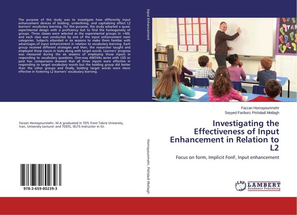 Investigating The Effectiveness Of Input Enhancement In Relation To L2 Farzan Ho-image