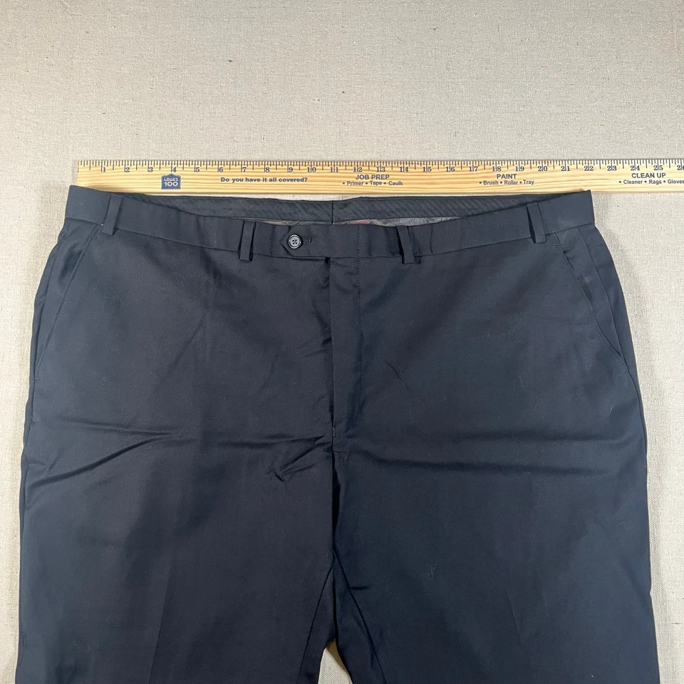 Lauren Ralph Lauren Mens Dress Pants Size 44W 30L Black Formal Wool Stretch - Image 3 of 4