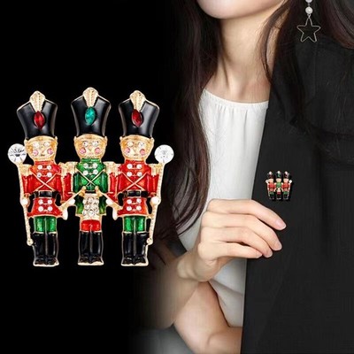 Enamel Men Guard Brooches Jewelry Pins Cute Metal Badge Gift Suit Accessories-y