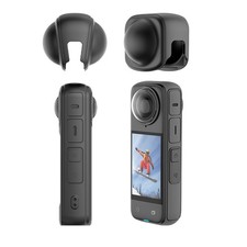 Silicone Lens Cap Protective Cover for Insta360 X4 Camera Accessory Anti-scratch