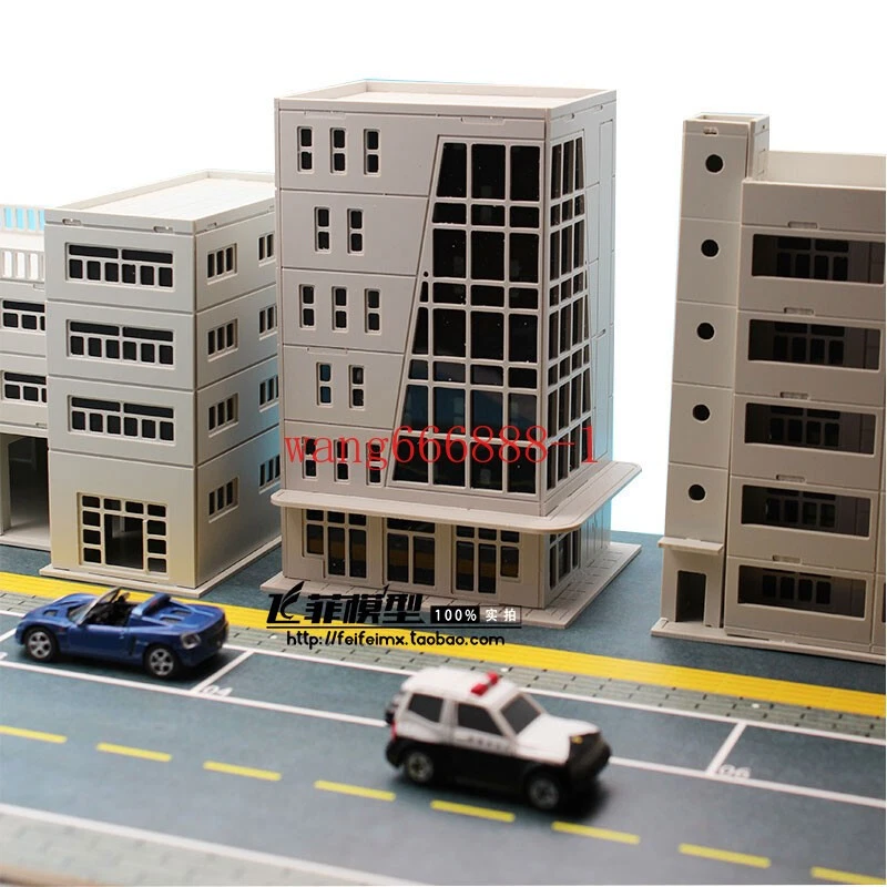 1/50/87/150 Scale Diorama Railway Model City House Office Building Model Scene - Image 2 of 4