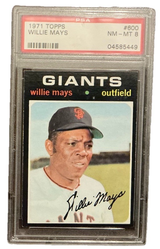 1971 Topps PSA 8 NM-MT Willie Mays #600 HOF San Francisco Giants