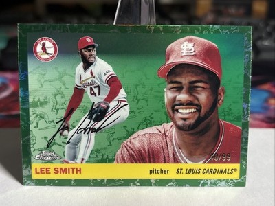 2025 Topps Platinum Chrome Lee Smith HOF #333 GREEN TOILE /99 Cardinals