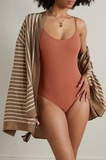 ERES Orange Diamant Swimsuit Size 42 US 10 NWT Display Model Minor Stains