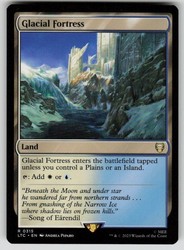 Glacial Fortress #315 Commander: The Lord of the Rings: Tales of Middle-earth MTG Rare Land