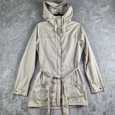 Columbia Rain Jacket Womens Medium Beige Hikebound II Lightweight Waterproof