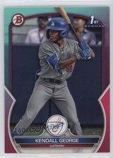 2023 Bowman Draft Aqua & Pink Gradient 160/199 Kendall George #BD-190 0l3u
