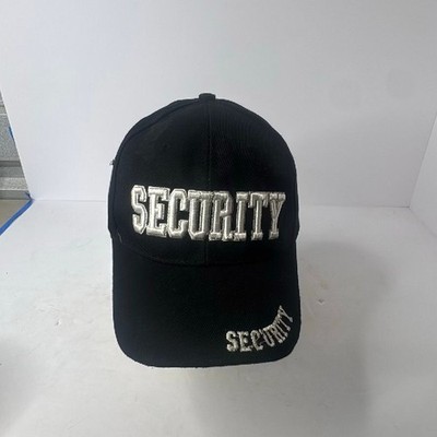 Unbranded Security Embroidered Black Baseball Cap - Used Good