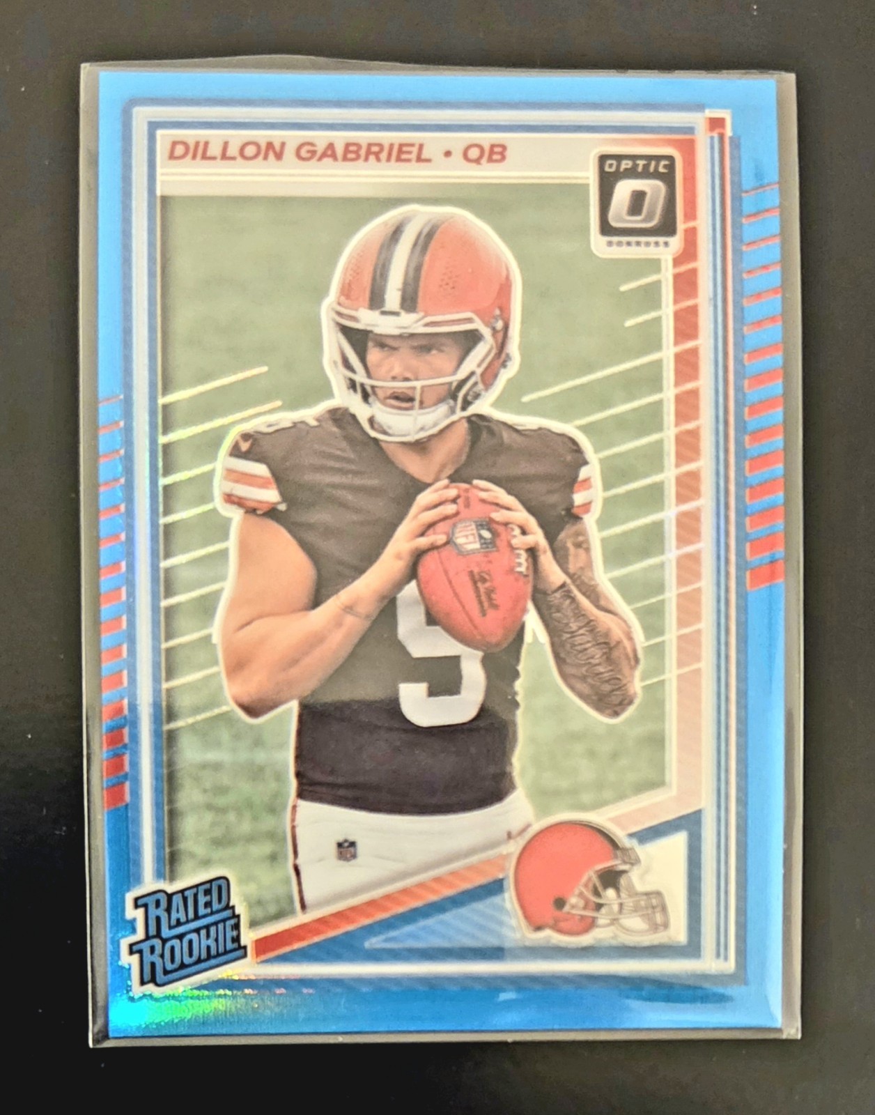 2025 Panini Donruss Dillon Gabriel Rated Rookie Aqua Prizm 041/349 Browns RC