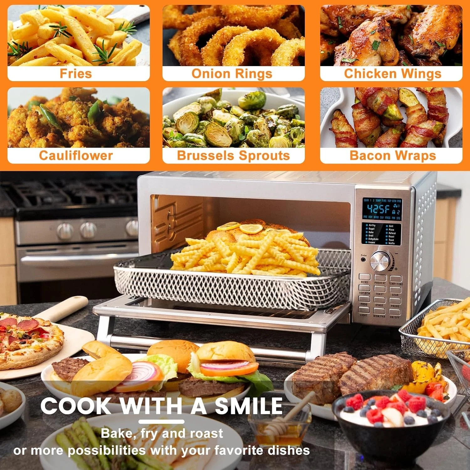 Air Fryer Basket Replacement for Nuwave Bravo xl air fryer toaster smart oven