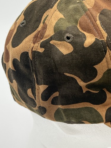 Vintage RARE Ducks Unlimited Patch Dorfman Pacific Camo Trucker SnapBack Hat - Bild 7 von 13