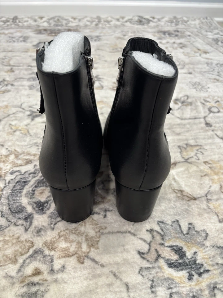 Bota de tornozelo J. Adams Zuma – Biqueira pontiaguda fechada salto baixo bloco com zíper - Imagem 4 de 4