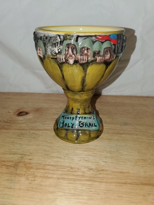 Vintage Monty Python's Holy Grail Cup Goblet 70's Movie Promo Ceramic 