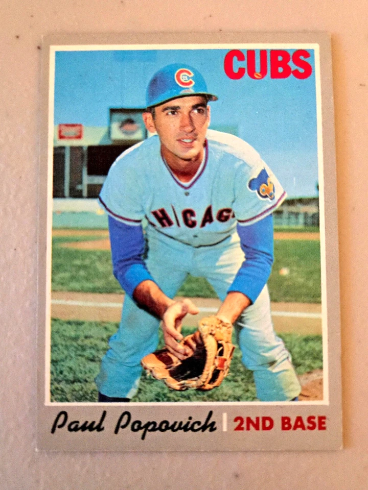Lot of 9 1970 Topps CHICAGO CUBS vintage cards, DON KESSINGER, BILL HANDS - Image 3 of 4