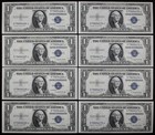 LOT of 8 consecutive 1935G With Motto $1 Silver Certificates CU DJ79054166-73J — photo 1