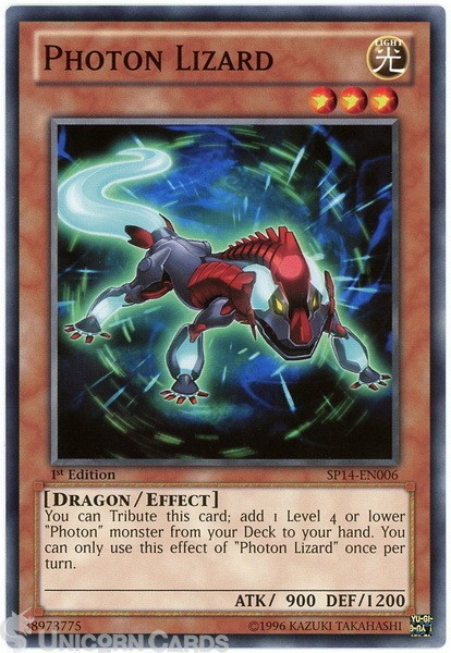 SP14-EN006 Photon Lizard : Common 1st Edition Mint YuGiOh Card