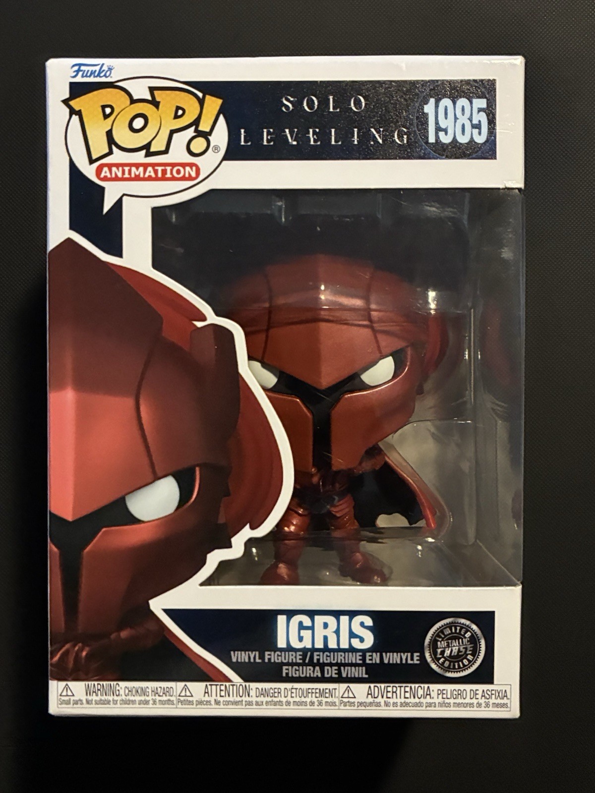 Igris (METALLIC CHASE) Funko Pop! Animation/Anime #1985 Solo Leveling