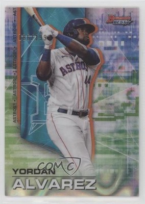 2021 Bowman's Best Aqua Lava Refractor 186/199 Yordan Alvarez #8 0e4z