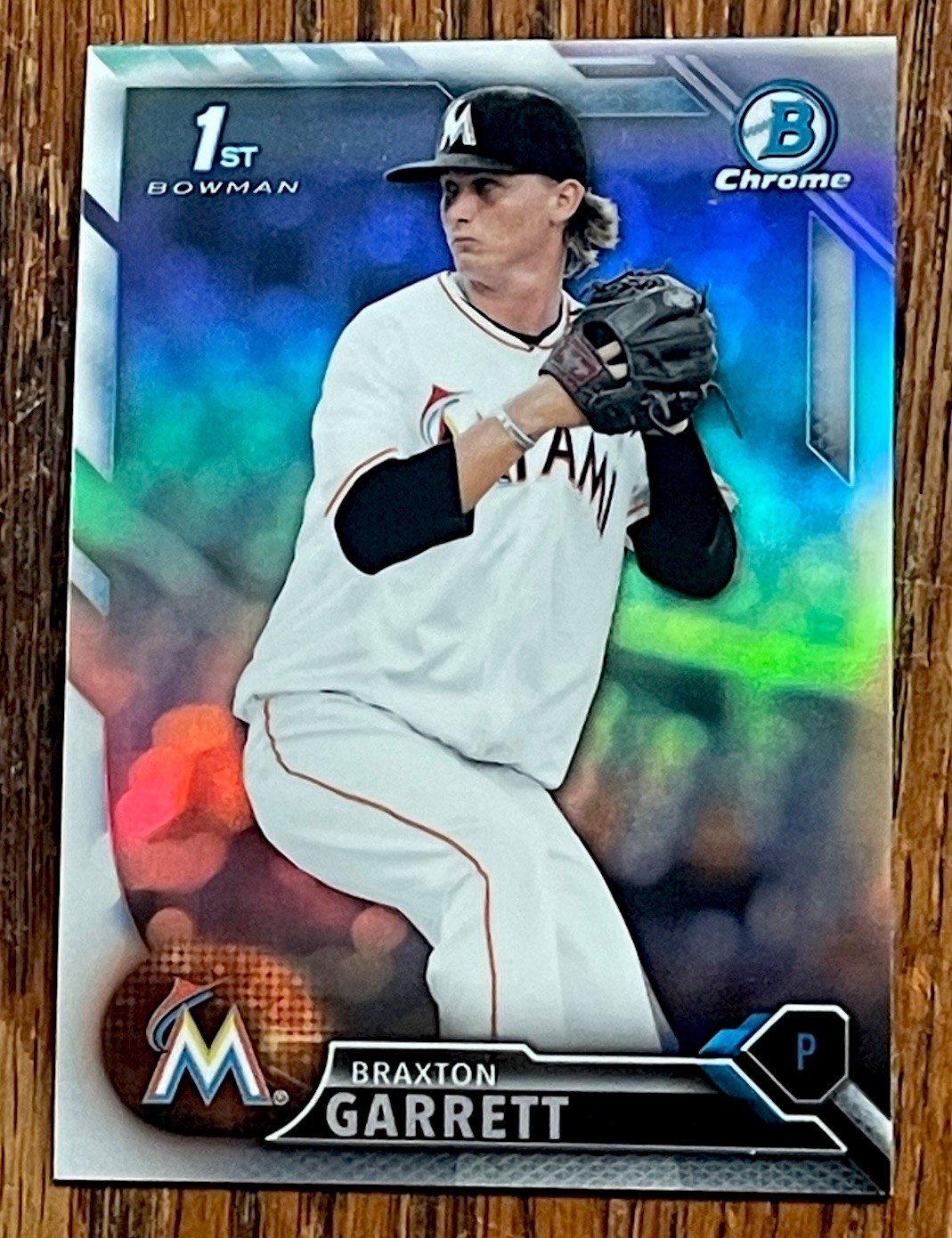 Braxton Garrett 2016 1st Bowman Chrome Refractor  (18 Available) Free Ship