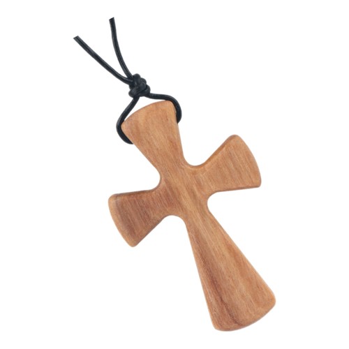 3 Pieces Wooden Cross Necklace Man Necklaces For Women Adjustable - Picture 2 of 11
