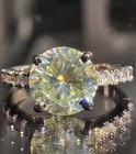 *CERTIFIED* STUNNING 4.75 CT OFF WHITE NATURAL HPHT DIAMOND RING WITH ACCENTS 7 — photo 10