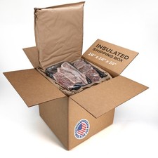 Insulated Thermal Shipping Box 14" x 14" x 14", Pack of 1 - USA-Made Cold Foo...