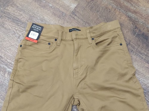 Banana Republic Men’s 5 Pocket Pant Stretch Cotton Slim Straight Fit Size 34x30 - Picture 7 of 8