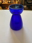 Cobalt Blue Glass Vase: Mid Century Design Art Glass Blenko?