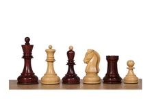 Dubrovnik Chess Pieces in Bud Rosewood- Reproduction of 1950 Bobby Fischer Chess